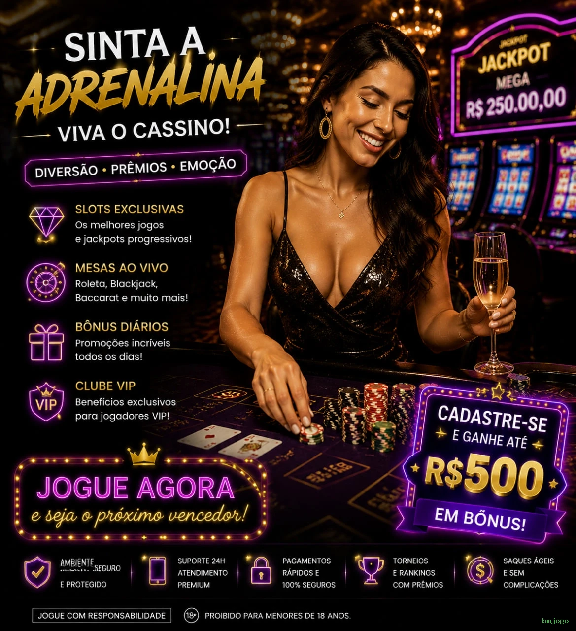 Plataforma completa da bmjogo com todos os jogos